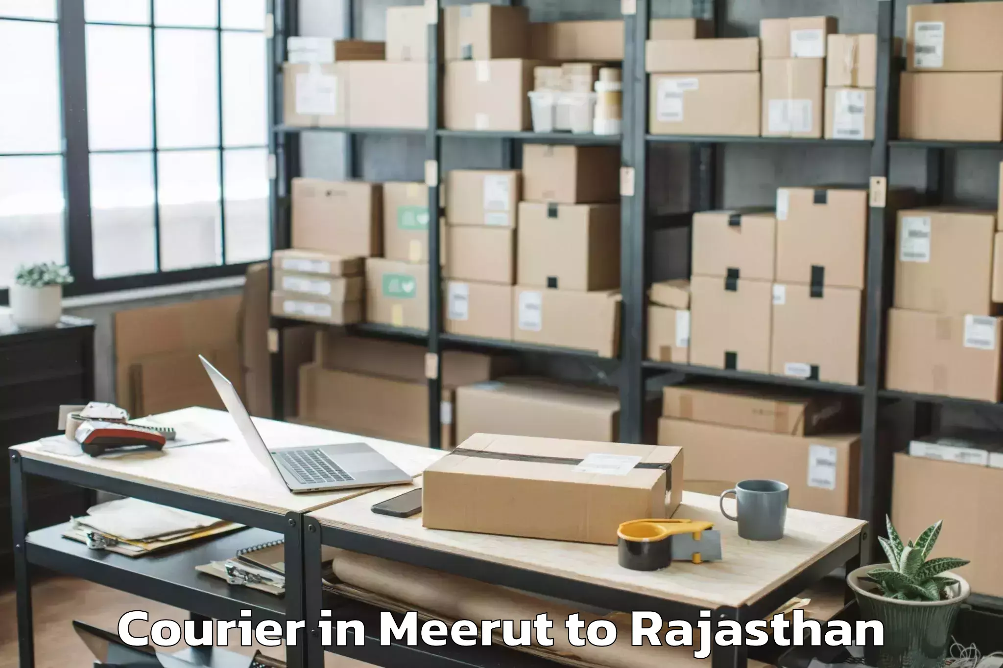 Hassle-Free Meerut to Sanchore Courier